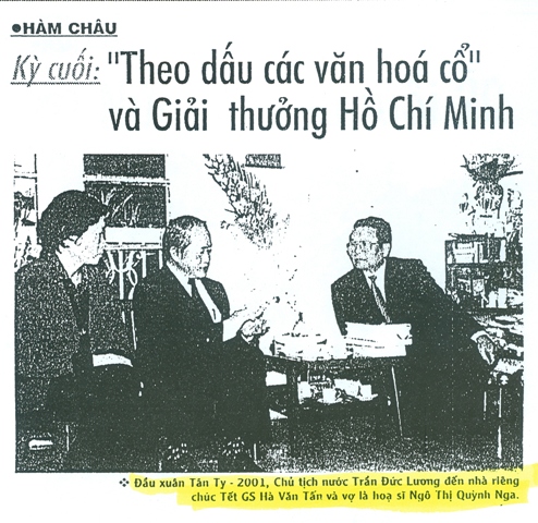 CON RỂ CỦA HỌA SỸ NGÔ MẠNH QUỲNH: GS HÀ VĂN TẤN - NHÀ HỌC GIẢ THÔNG KIM BÁC CỔ